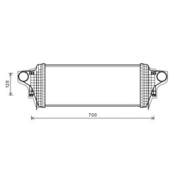 Intercooler DIEDERICHS DCA1110 OE Ref A2515000000