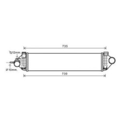 Intercooler DIEDERICHS DCA1112 OE Ref 1715727