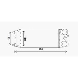 Intercooler DIEDERICHS DCA1120 OE Ref 1722903