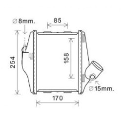 Intercooler DIEDERICHS DCA1130 OE Ref A 451 501 04 01