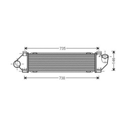 Intercooler DIEDERICHS DCA1140 OE Ref 1 429 406
