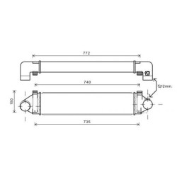 Intercooler DIEDERICHS DCA1141 OE Ref 1 433 631