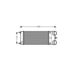 Intercooler DIEDERICHS DCA1143 OE Ref 9803145480