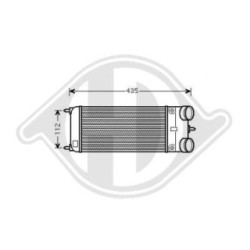 Intercooler DCA1143 pour CITROËN, PEUGEOT OE 1440C0 DIEDERICHS