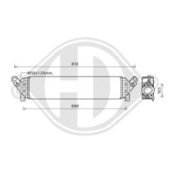 Intercooler DCA1144 pour MAZDA 3, 6, CX-5 OE SH0113565 DIEDERICHS