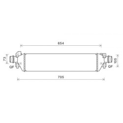 Intercooler DIEDERICHS DCA1147 OE Ref 95081734