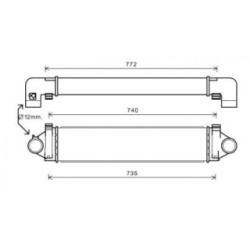 Intercooler DIEDERICHS DCA1154 OE Ref 1 742 015