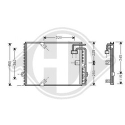 Condensateur DCC1045 pour BMW Série 8, référence d'origine 64531383129 DIEDERICHS