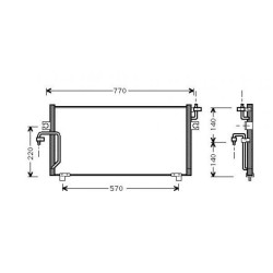Condenser DIEDERICHS DCC1100 OE Ref 921109F510