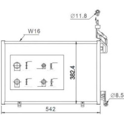 Condensateur DCC1179 pour FORD FIESTA OE 1513110