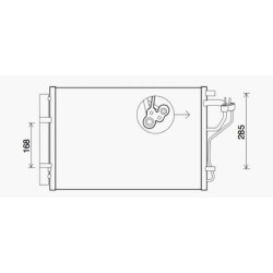 Condenser DIEDERICHS DCC1521 OE Ref 97606A6001