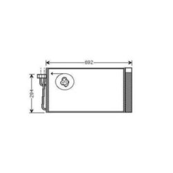 Condenser DIEDERICHS DCC1566 OE Ref 64509122827