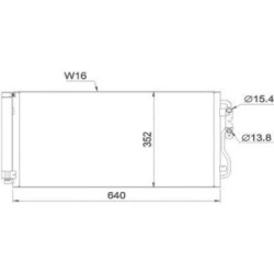 Condenser DIEDERICHS DCC1576 OE Ref 64506804722