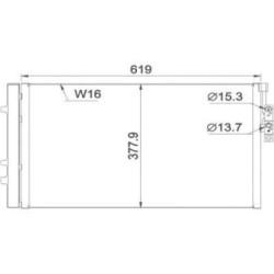 Condensateur DCC1580 pour BMW X3, X4 OE 64539216143