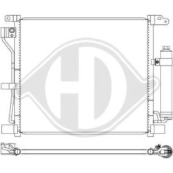 Condensateur DCC1616 pour NISSAN JUKE OE 921001FE0B DIEDERICHS