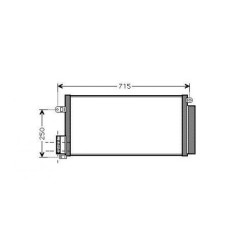 Condenser DIEDERICHS DCC1624 OE Ref 55700408