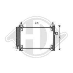 Condenseur DCC1626 pour FIAT MULTIPLA OE 51804557 DIEDERICHS