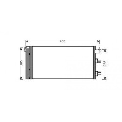 Condenser DIEDERICHS DCC1635 OE Ref 51960727