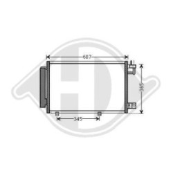 Condensateur DCC1640 pour FORD FIESTA OE 1513108 DIEDERICHS