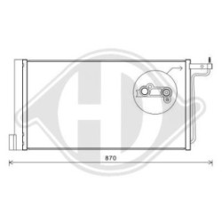 Condensateur DCC1642 pour FORD C-MAX, FOCUS, GRAND OE 1684204 DIEDERICHS