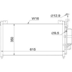 Condenser DIEDERICHS DCC1673 OE Ref DF7161480