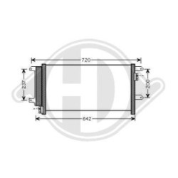 Condenseur DCC1681 pour IVECO DAILY OE 504256333 DIEDERICHS