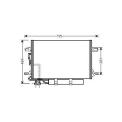 Condenser DIEDERICHS DCC1689 OE Ref A2115000154