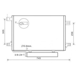 Condenser DIEDERICHS DCC1698 OE Ref A0018300370