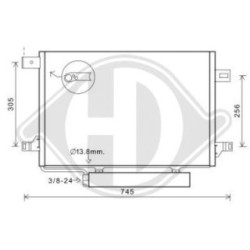 Condensateur DCC1698 pour MERCEDES, VW SPRINTER, CRAFTER OE A0008308670 DIEDERICHS