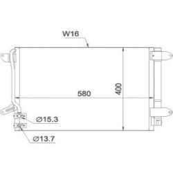 Condenser DIEDERICHS DCC1865 OE Ref 5C0820411E