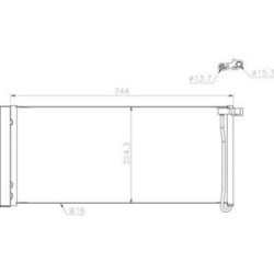 Condenser DIEDERICHS DCC1876 OE Ref 97057311100