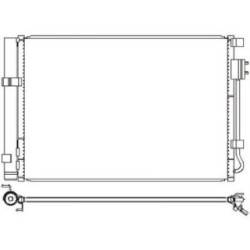 Condensateur DCC1905 pour HYUNDAI, KIA VELOSTER, RIO OE 976062V000