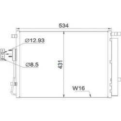 Condenser DIEDERICHS DCC1921 OE Ref 976062W001