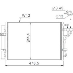 Condenser DIEDERICHS DCC1945 OE Ref 976061Y001