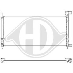 Condensateur DCC1959 pour TOYOTA AURIS OE 8845002430 DIEDERICHS