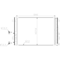Condenser DIEDERICHS DCC1975 OE Ref A2465000454