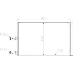 Condenser DIEDERICHS DCC1976 OE Ref A0995001054
