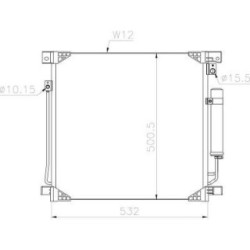 Condenser DIEDERICHS DCC1989 OE Ref 7812A292