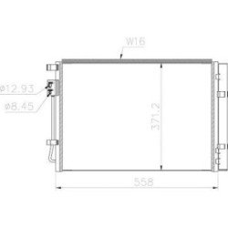 Condenser DIEDERICHS DCC1991 OE Ref 97606C8050