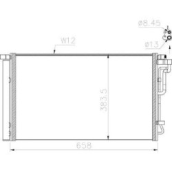 Condenser DIEDERICHS DCC2009 OE Ref 97606-F2000