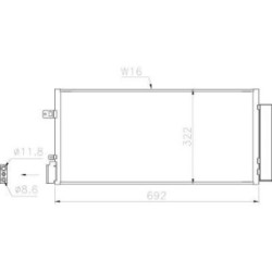 Condenseur DCC2010 pour CHEVROLET AVEO OE 96945774
