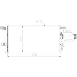 Condenser DIEDERICHS DCC2040 OE Ref 80A 816 411 M