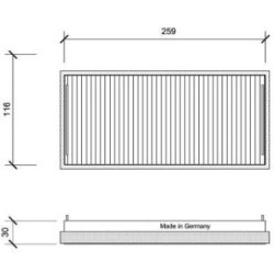Cabin Air Filter DIEDERICHS DCI0019S OE Ref A2108301018