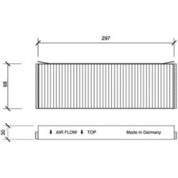 Cabin Air Filter DIEDERICHS DCI0120S OE Ref 4F0898438