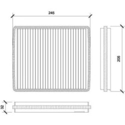 Cabin Air Filter DIEDERICHS DCI0813 OE Ref JKY 100 020