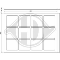 Filtre d'habitacle DCI0829 pour FIAT PALIO OE 7079682 DIEDERICHS