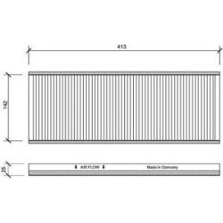 Cabin Air Filter DIEDERICHS DCI1004 OE Ref 91132367