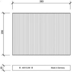 Cabin Air Filter DIEDERICHS DCI1005 OE Ref 8L0091800