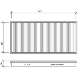 Cabin Air Filter DIEDERICHS DCI1041 OE Ref 1121106