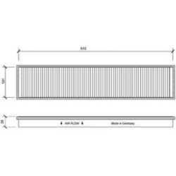 Cabin Air Filter DIEDERICHS DCI1058 OE Ref 1119616